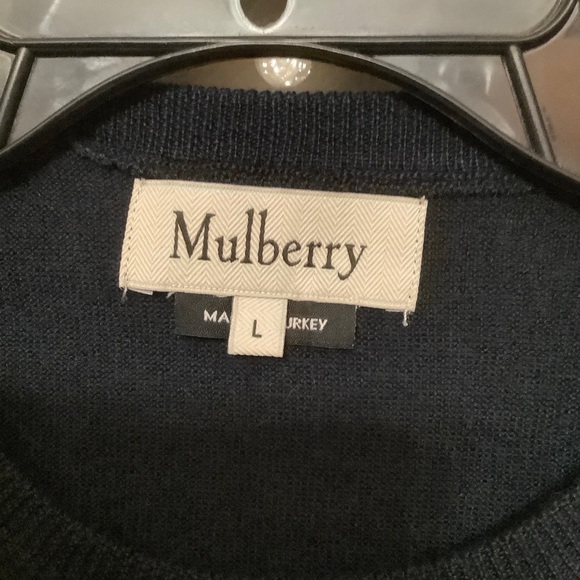 Mulberry Dark Navy Wool Blend Jumper Sweater​​​​​ - Picture 5 of 15